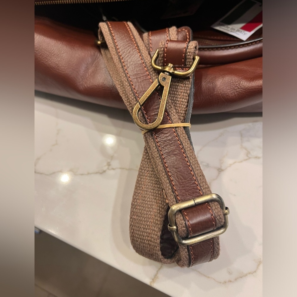 🆕 Lucaldo Firenze Leather Duffle Bag - Picture 9 of 17